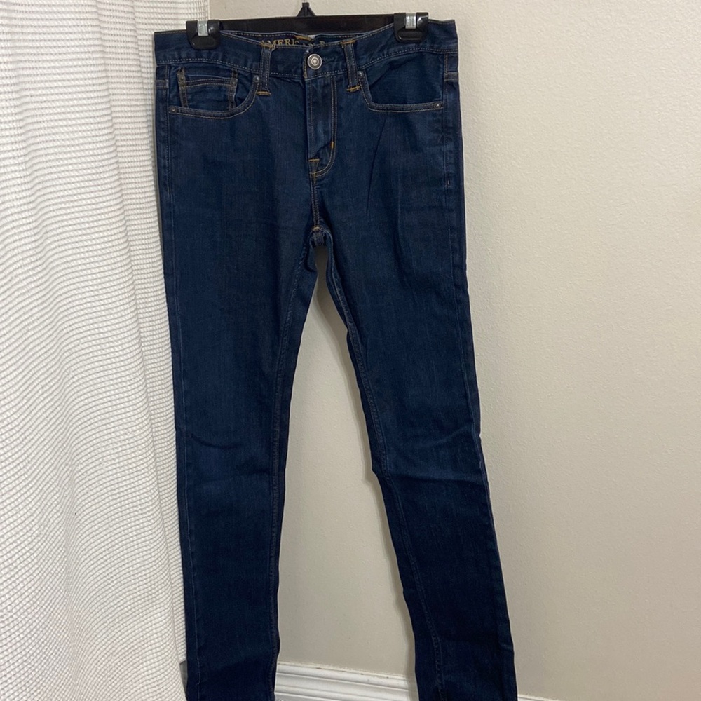 Men’s American Eagle Outfitters Dark Wash Skinny Jeans. Size 30 x 34.